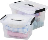 Set van 3 opslagbakken/Opbergbakken met deksel, 3 maten 14L, 8.3L, 4.5L