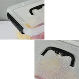 Set van 3 opslagbakken/Opbergbakken met deksel, 3 maten 14L, 8.3L, 4.5L