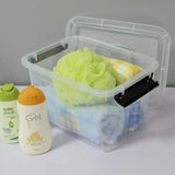 Set van 3 opslagbakken/Opbergbakken met deksel, 3 maten 14L, 8.3L, 4.5L