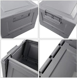 Opvouwbare Opbergkbox Grijs 30L, 43,5 x 34 x 36cm