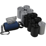 700 zwarte Eco friendly hondenpoepzakken met GRATIS dispenser - 20 rollen x 35 stuks