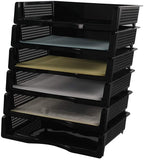 Online Europe Postbakje Zwart set van 6 stuks, Opening 32cm x 25cm x 7,2cm