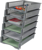 Online Europe Postbakje Gijze set van 6 stuks, Opening 25cm x 32cm x 7,2cm