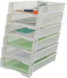 Online Europe Postbakje Wit set van 6 stuks, Opening 25cm x 32cm x 7,2cm