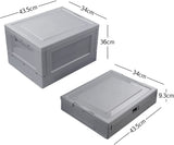Opvouwbare Opbergkbox Grijs 30L, 43,5 x 34 x 36cm