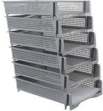 Online Europe Postbakje Gijze set van 6 stuks, Opening 25cm x 32cm x 7,2cm