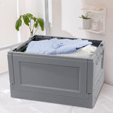Opvouwbare Opbergkbox Grijs 30L, 43,5 x 34 x 36cm