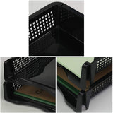 Online Europe Postbakje Zwart set van 6 stuks, Opening 32cm x 25cm x 7,2cm