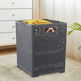 Online Europe, 2 opvouwbare Wasmand, 42L, Grijs,  33 x 33 x 44cm