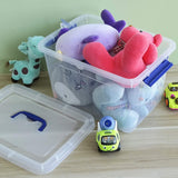 Set van 3 opslagbakken/Opbergbakken met deksel, 3 maten 14L, 8.3L, 4.5L