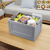 Opvouwbare Opbergkbox Grijs 30L, 43,5 x 34 x 36cm