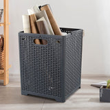 Online Europe, 2 opvouwbare Wasmand, 42L, Grijs,  33 x 33 x 44cm